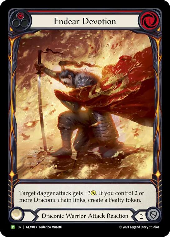 Endear Devotion [GEM013] (GEM Pack 1)  Rainbow Foil | Good Games North