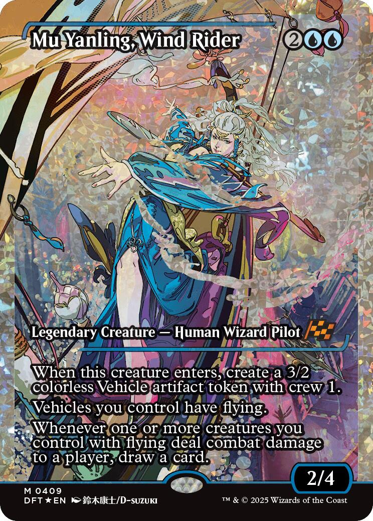 Mu Yanling, Wind Rider (Showcase Fracture Foil) (Japanese) [Aetherdrift] | Good Games North