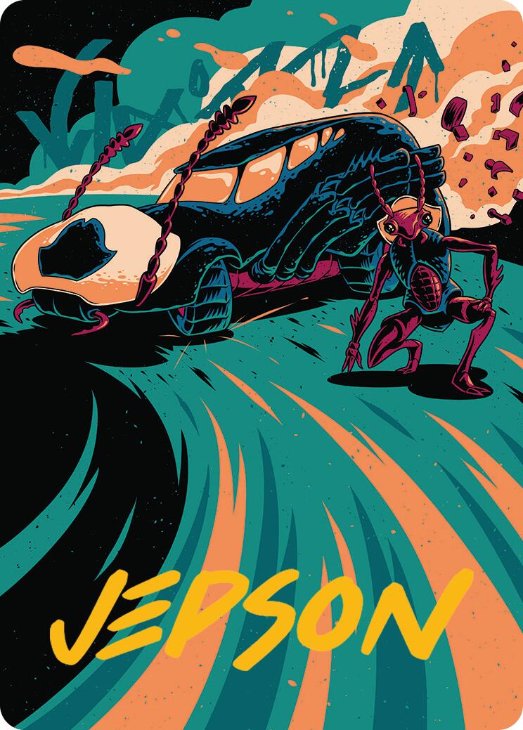 Carrion Cruiser Art Card (Gold-Stamped Signature) [Aetherdrift Art Series] | Good Games North