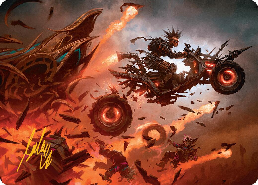 Gastal Blockbuster Art Card (Gold-Stamped Signature) [Aetherdrift Art Series] | Good Games North