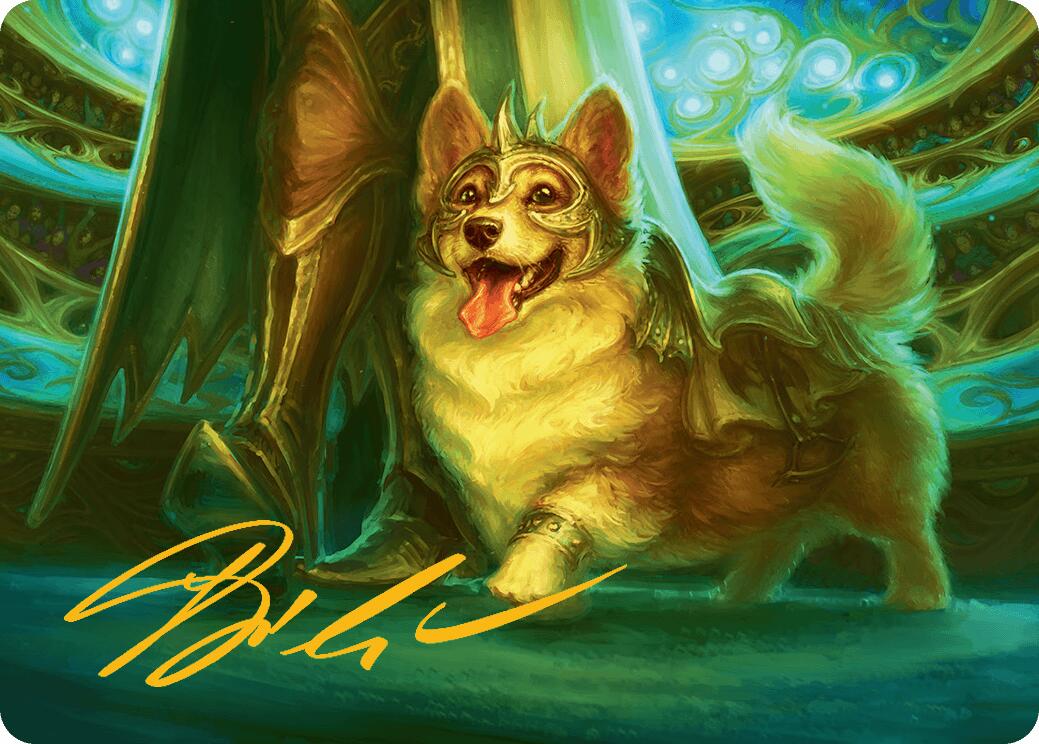 District Mascot Art Card (30/54) (Gold-Stamped Signature) [Aetherdrift Art Series] | Good Games North