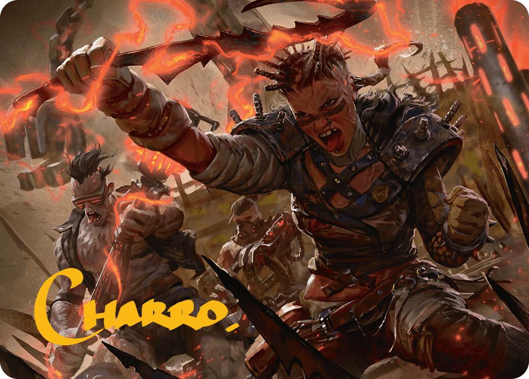 Far Fortune, End Boss Art Card (11/54) (Gold-Stamped Signature) [Aetherdrift Art Series] | Good Games North
