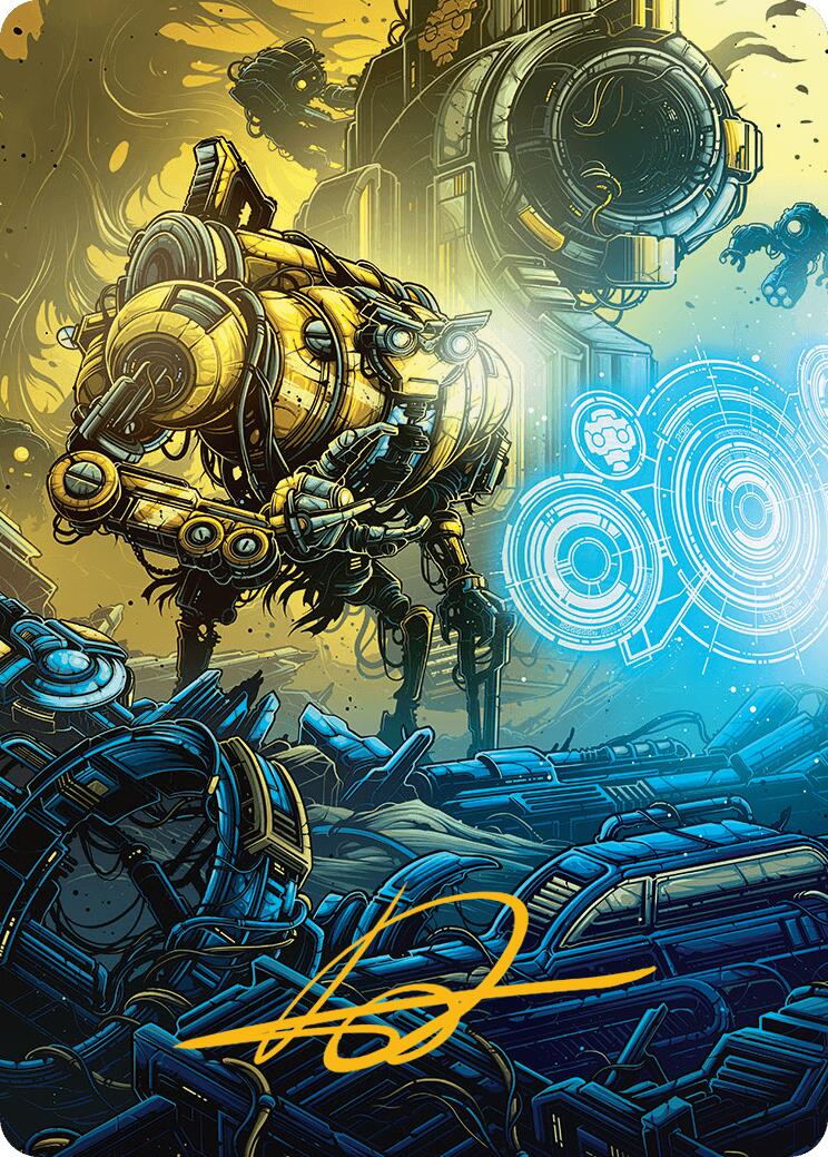 Mendicant Core, Guidelight Art Card (1/54) (Gold-Stamped Signature) [Aetherdrift Art Series] | Good Games North