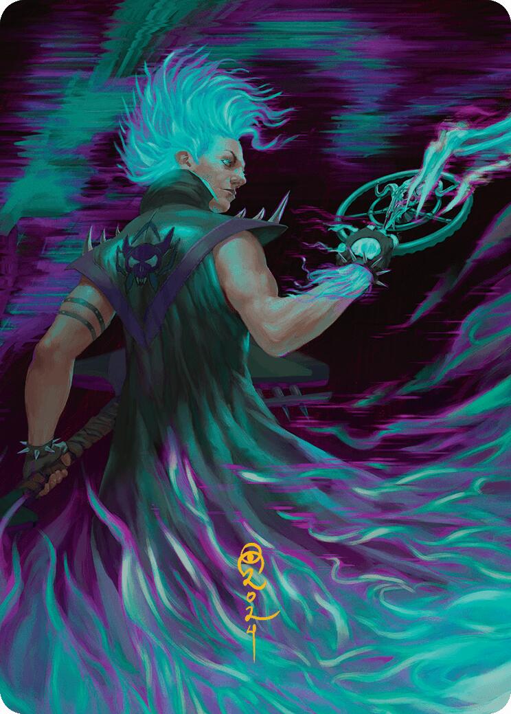 Winter, Cursed Rider Art Card (Gold-Stamped Signature) [Aetherdrift Art Series] | Good Games North
