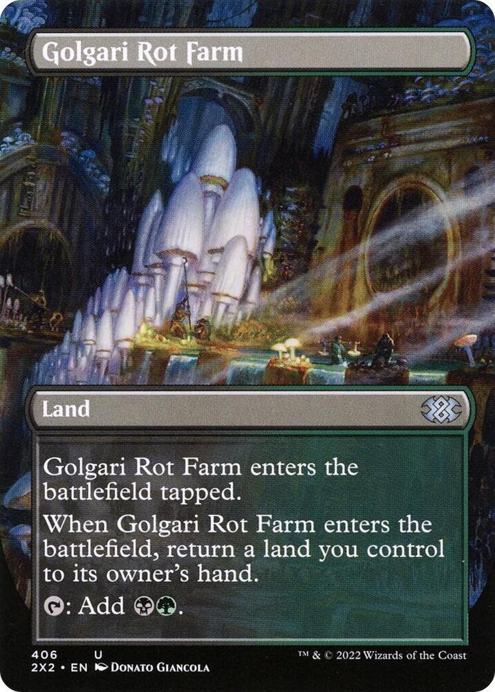 Golgari Rot Farm Borderless (Double Masters 2022)  | Good Games North