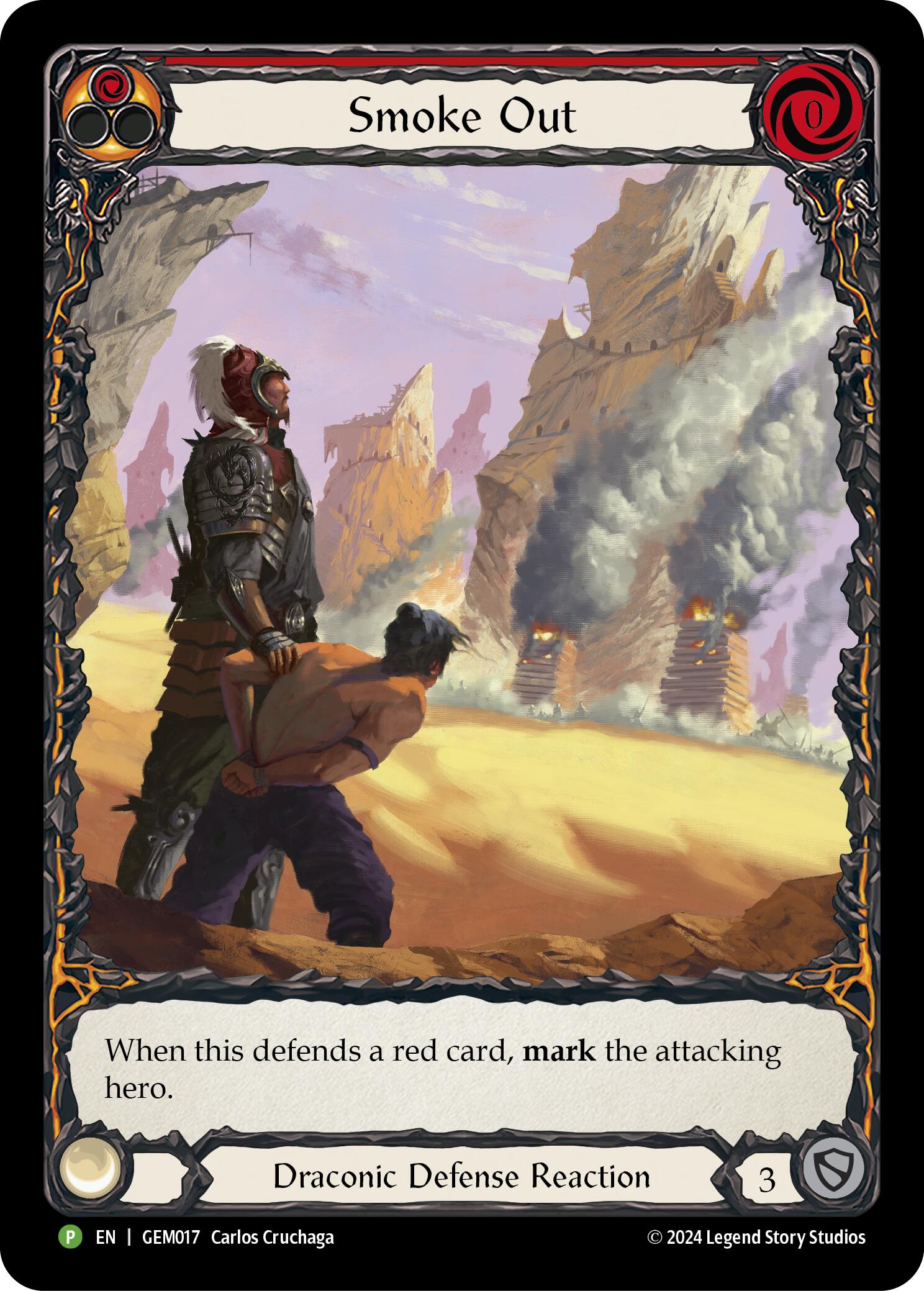 Smoke Out (Red) [GEM017] (GEM Pack 1)  Rainbow Foil | Good Games North
