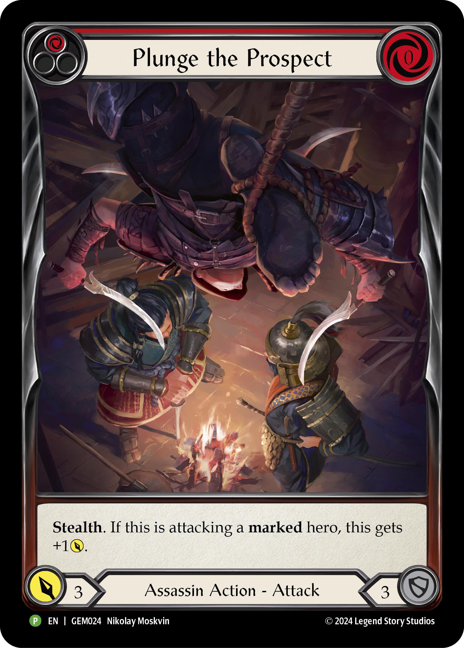 Plunge the Prospect (Red) [GEM024] (GEM Pack 1)  Rainbow Foil | Good Games North