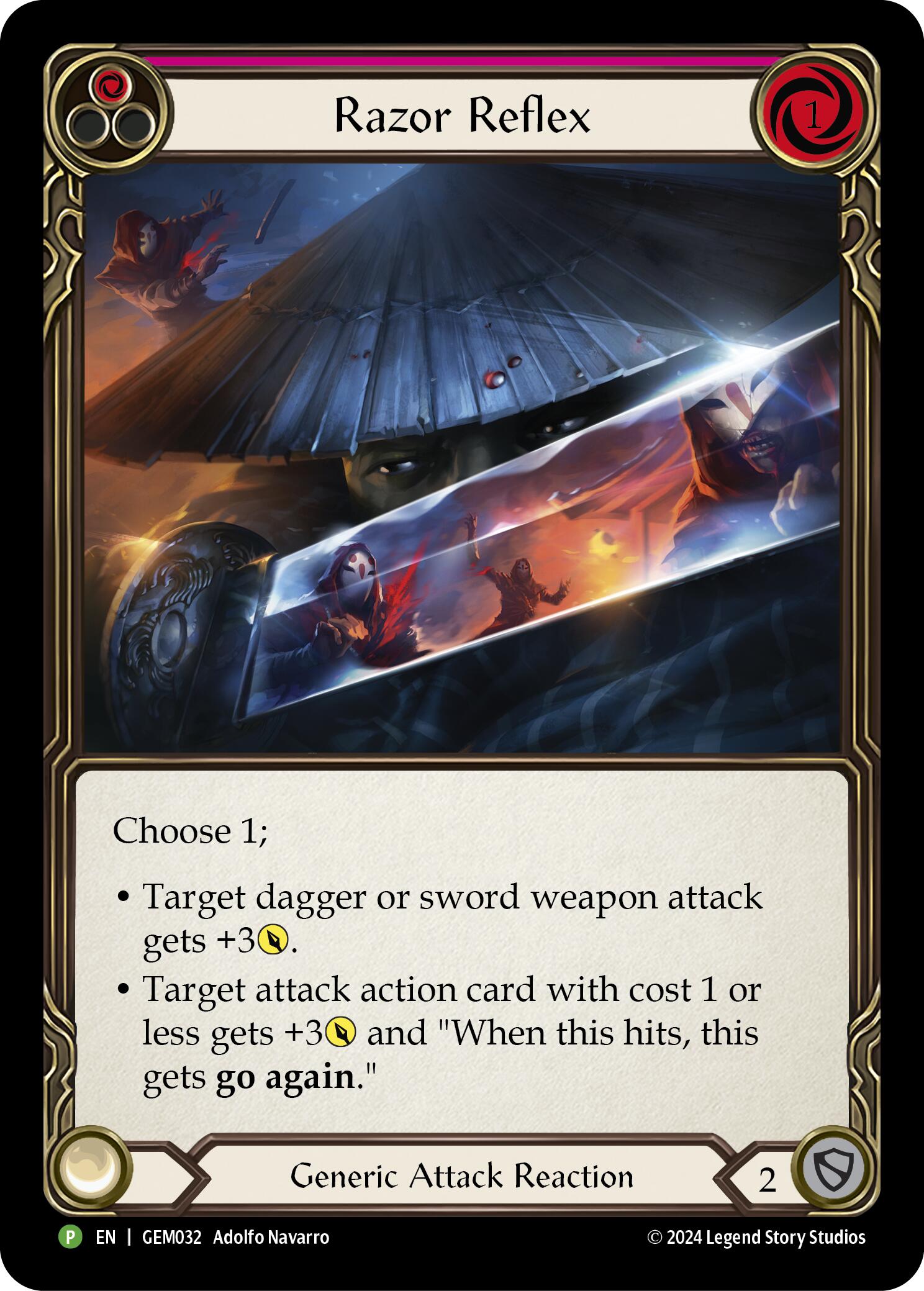 Razor Reflex (Red) [GEM032] (GEM Pack 1)  Rainbow Foil | Good Games North