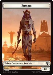 Angel of Sanctions // Zombie (0003) Double-Sided Token [Aetherdrift Tokens] | Good Games North