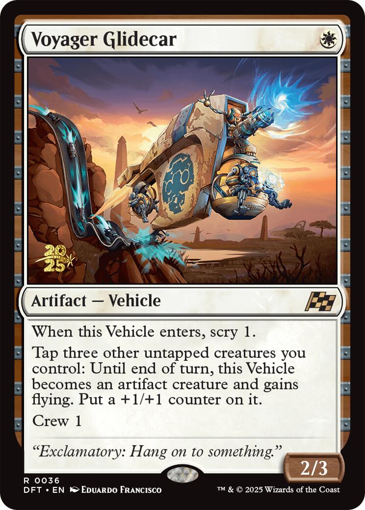Voyager Glidecar [Aetherdrift Prerelease Promos] | Good Games North
