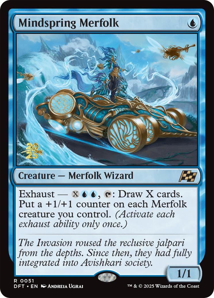 Mindspring Merfolk [Aetherdrift Prerelease Promos] | Good Games North