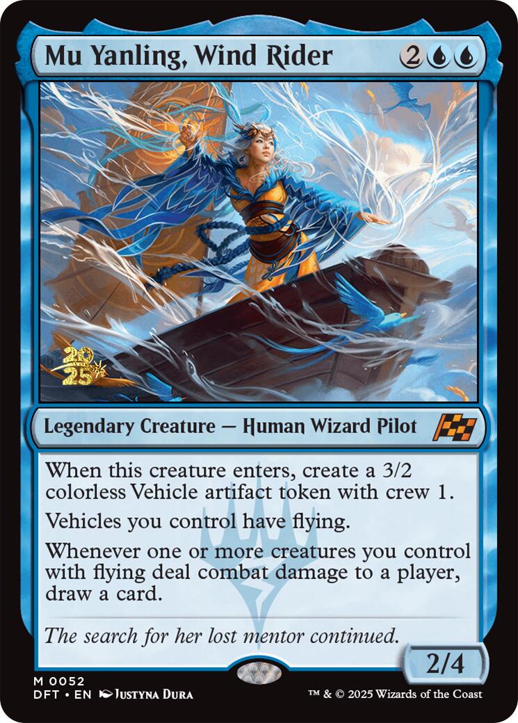 Mu Yanling, Wind Rider [Aetherdrift Prerelease Promos] | Good Games North