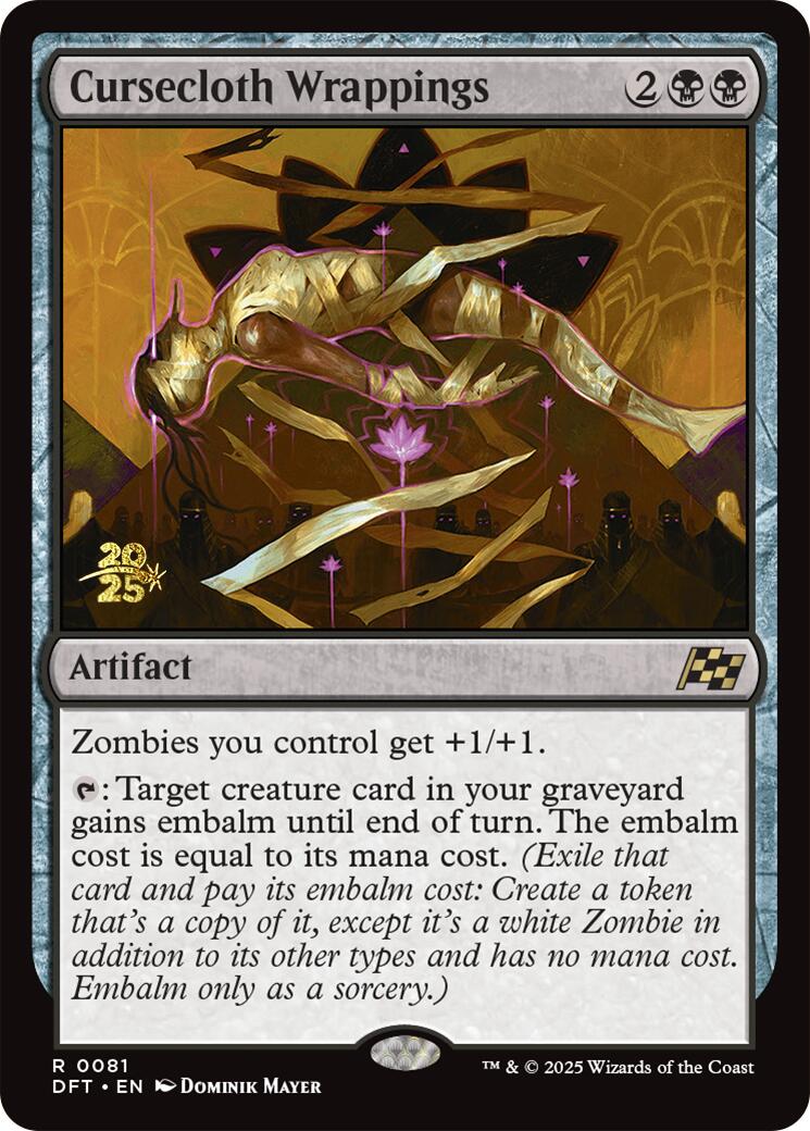 Cursecloth Wrappings [Aetherdrift Prerelease Promos] | Good Games North