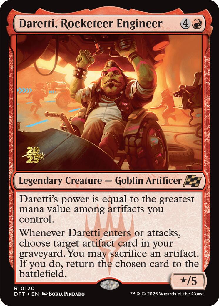 Daretti, Rocketeer Engineer [Aetherdrift Prerelease Promos] | Good Games North