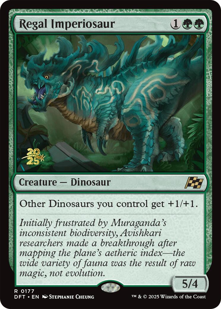 Regal Imperiosaur [Aetherdrift Prerelease Promos] | Good Games North