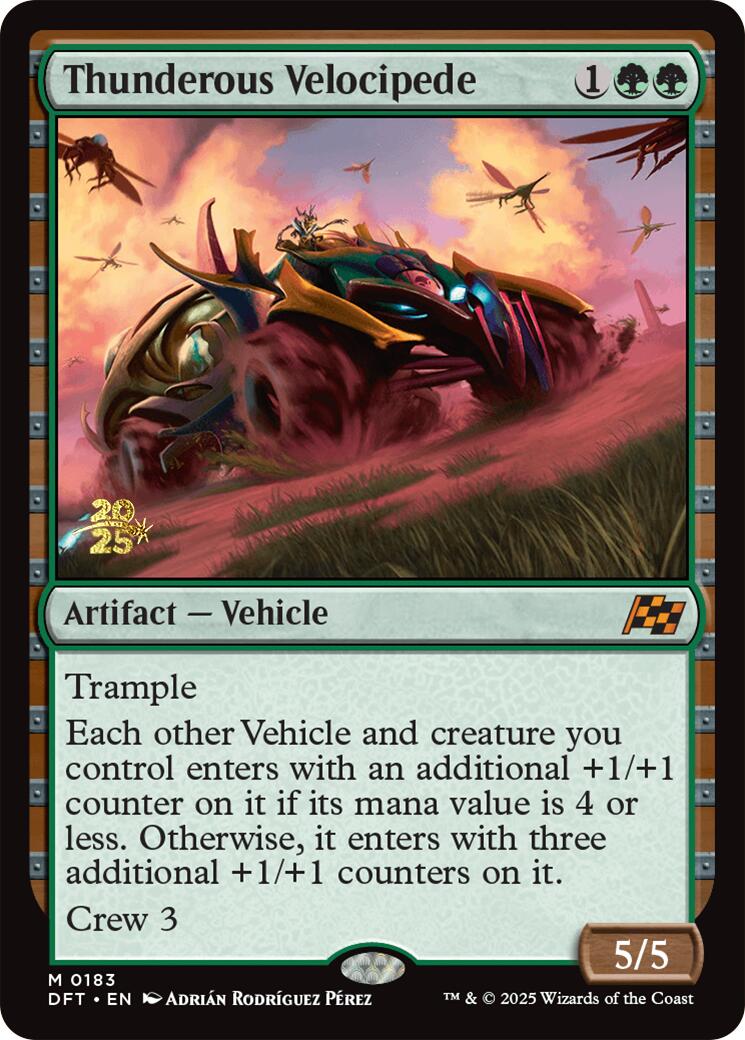 Thunderous Velocipede [Aetherdrift Prerelease Promos] | Good Games North