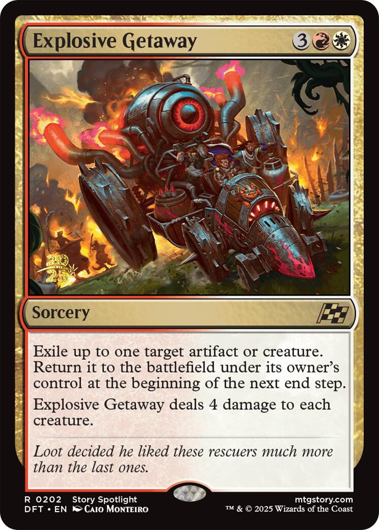 Explosive Getaway [Aetherdrift Prerelease Promos] | Good Games North