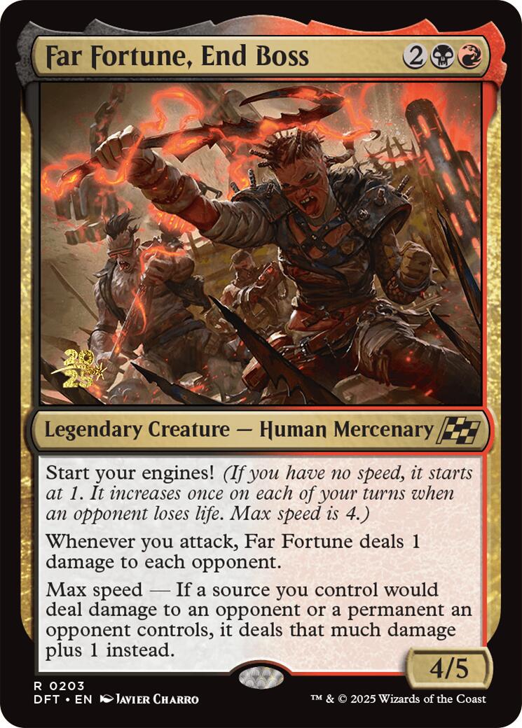 Far fortune, End Boss [Aetherdrift Prerelease Promos] | Good Games North