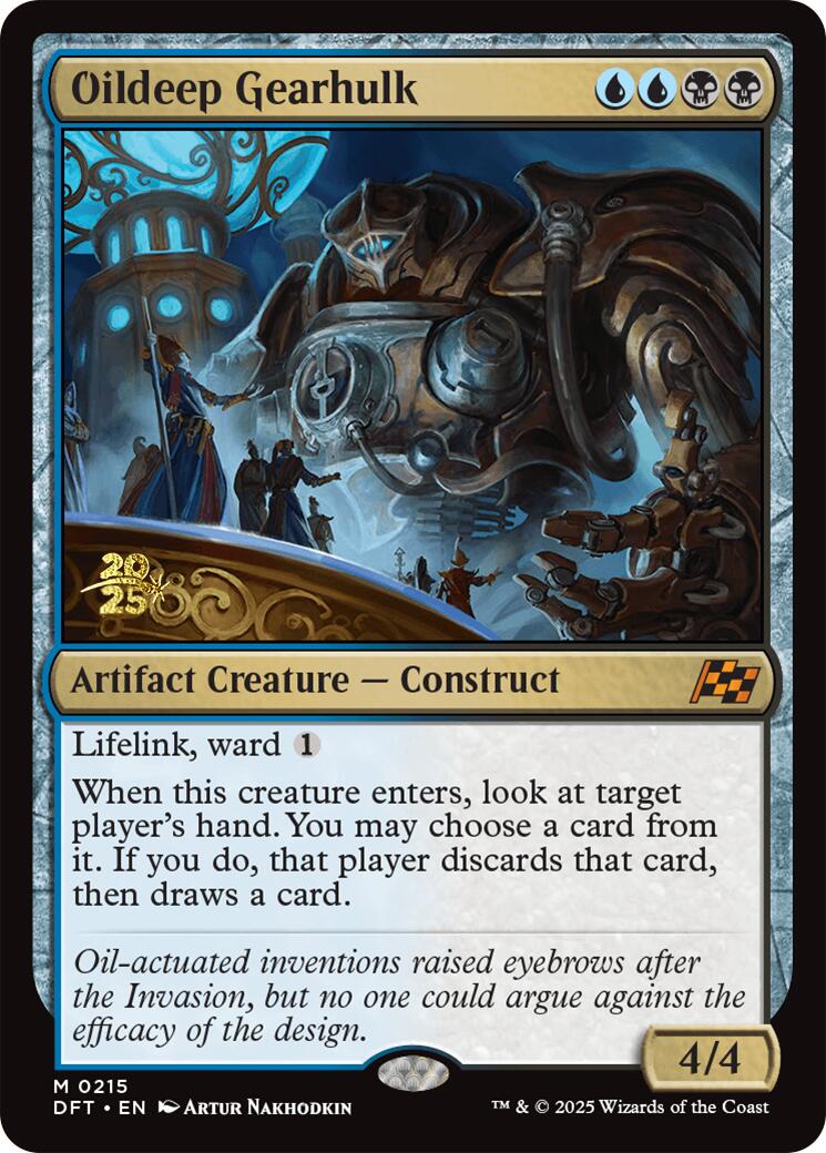 Oildeep Gearhulk [Aetherdrift Prerelease Promos] | Good Games North