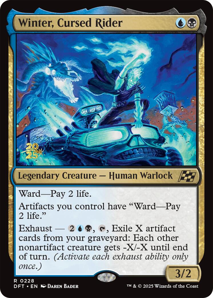 Winter, Cursed Rider [Aetherdrift Prerelease Promos] | Good Games North