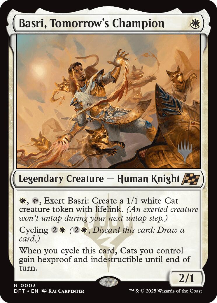 Basri, Tomorrow's Champion (Promo Pack) [Aetherdrift Promos] | Good Games North