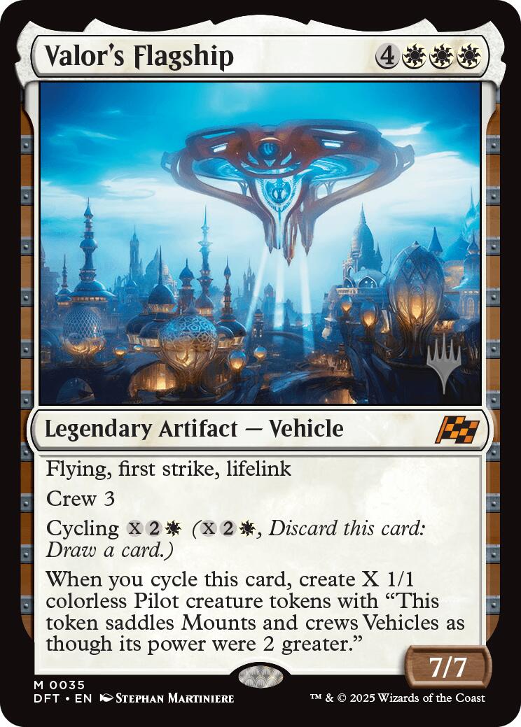 Valor's Flagship (Promo Pack) [Aetherdrift Promos] | Good Games North