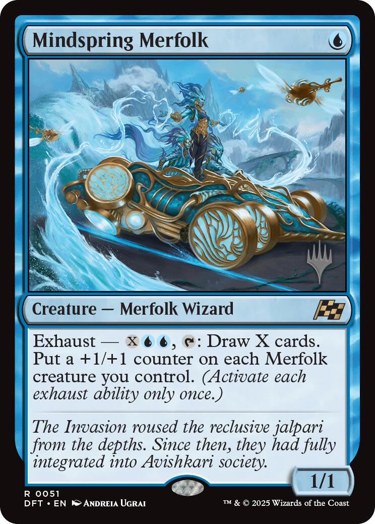 Mindspring Merfolk (Promo Pack) [Aetherdrift Promos] | Good Games North
