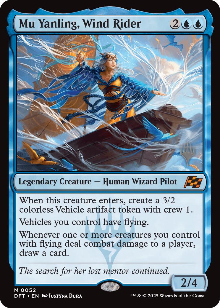 Mu Yanling, Wind Rider (Promo Pack) [Aetherdrift Promos] | Good Games North
