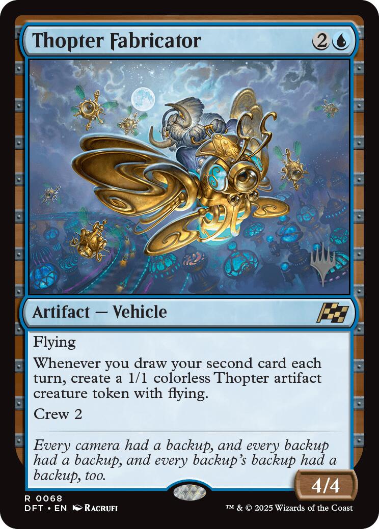 Thopter Fabricator (Promo Pack) [Aetherdrift Promos] | Good Games North