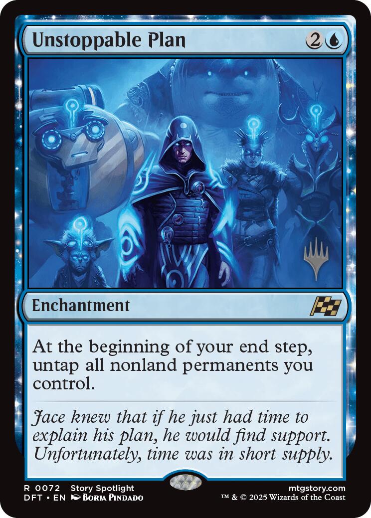 Unstoppable Plan (Promo Pack) [Aetherdrift Promos] | Good Games North