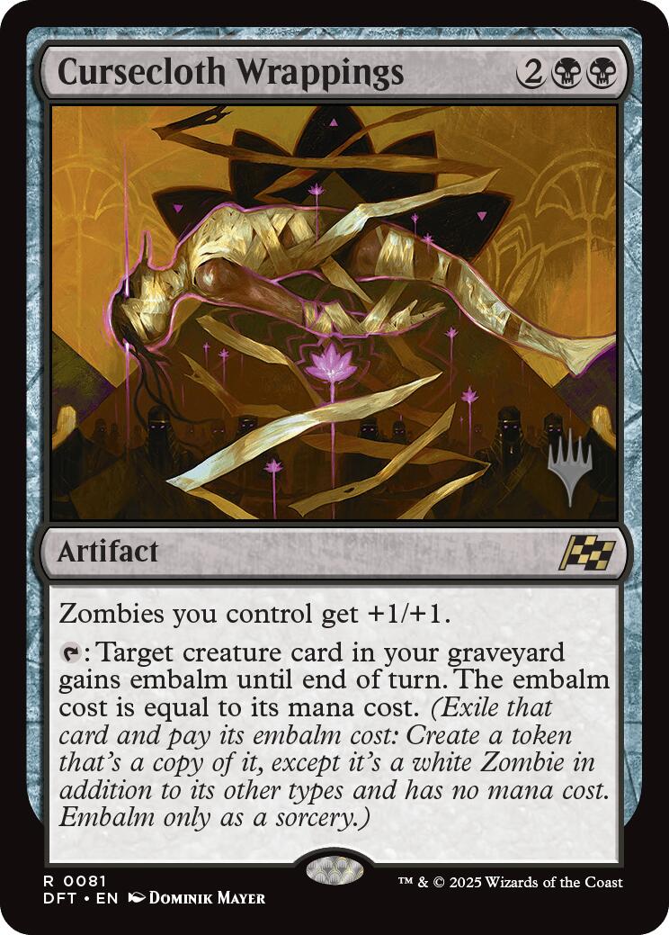 Cursecloth Wrappings (Promo Pack) [Aetherdrift Promos] | Good Games North