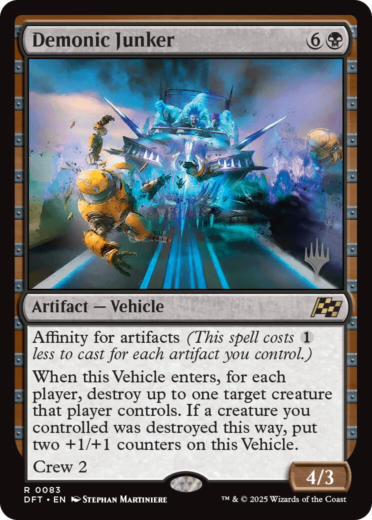 Demonic Junker (Promo Pack) [Aetherdrift Promos] | Good Games North