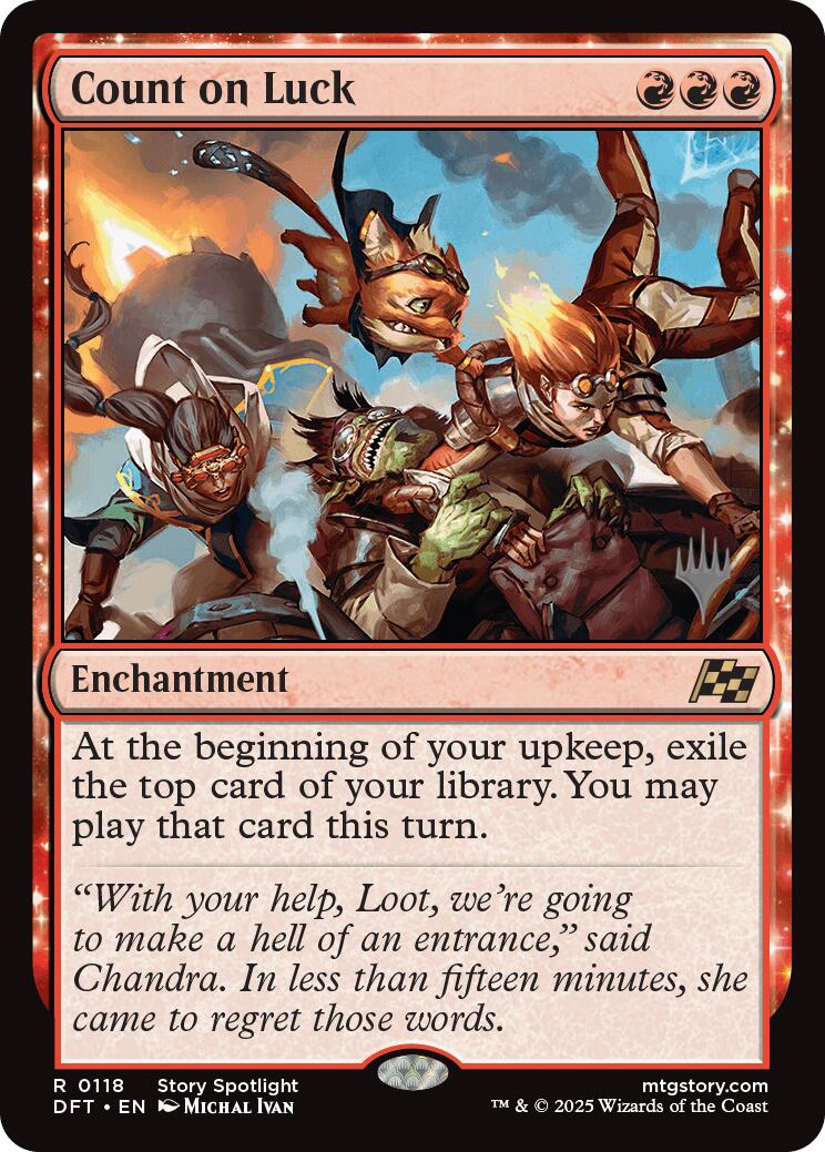 Count on Luck (Promo Pack) [Aetherdrift Promos] | Good Games North