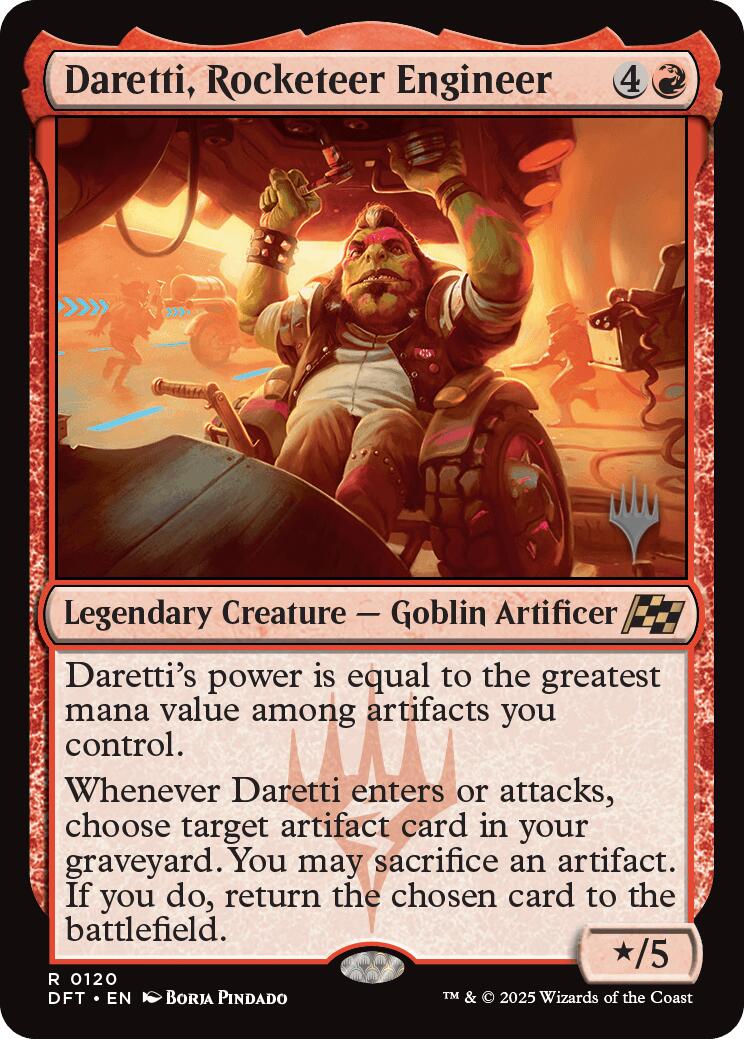 Daretti, Rocketeer Engineer (Promo Pack) [Aetherdrift Promos] | Good Games North