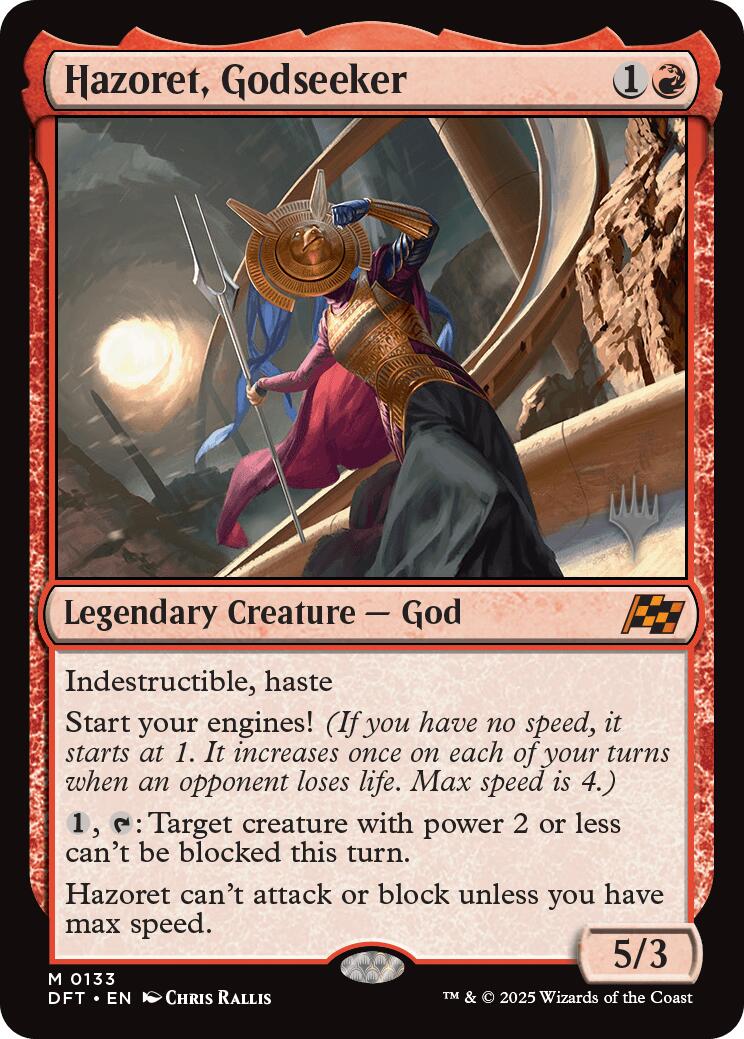 Hazoret, Godseeker (Promo Pack) [Aetherdrift Promos] | Good Games North