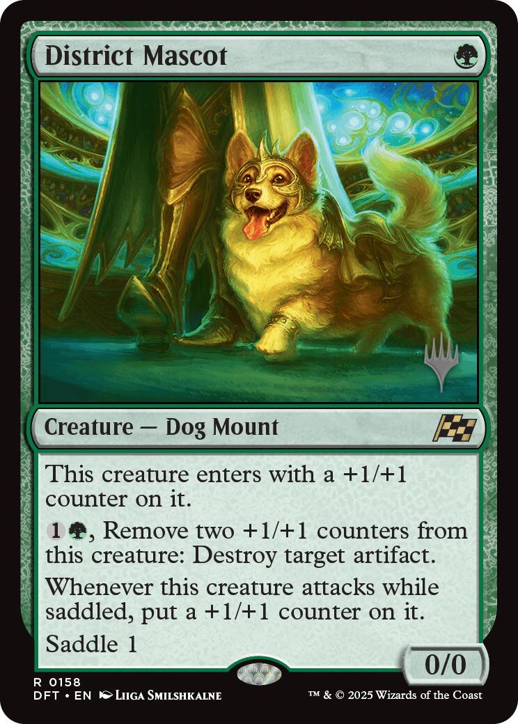District Mascot (Promo Pack) [Aetherdrift Promos] | Good Games North