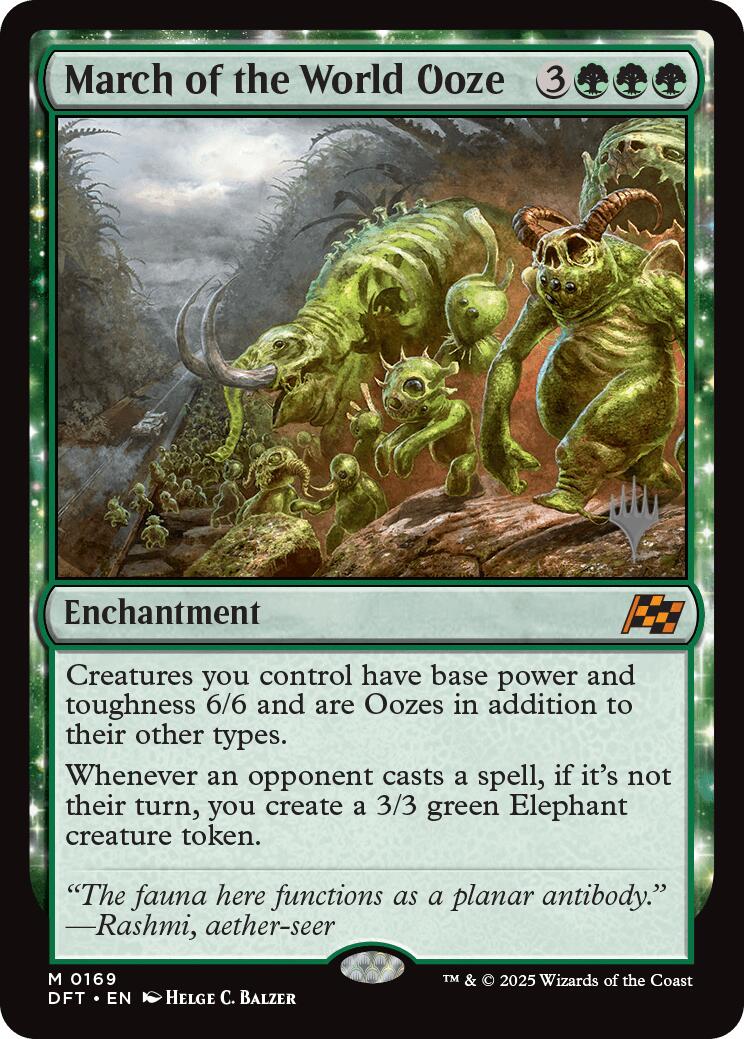 March of the World Ooze (Promo Pack) [Aetherdrift Promos] | Good Games North
