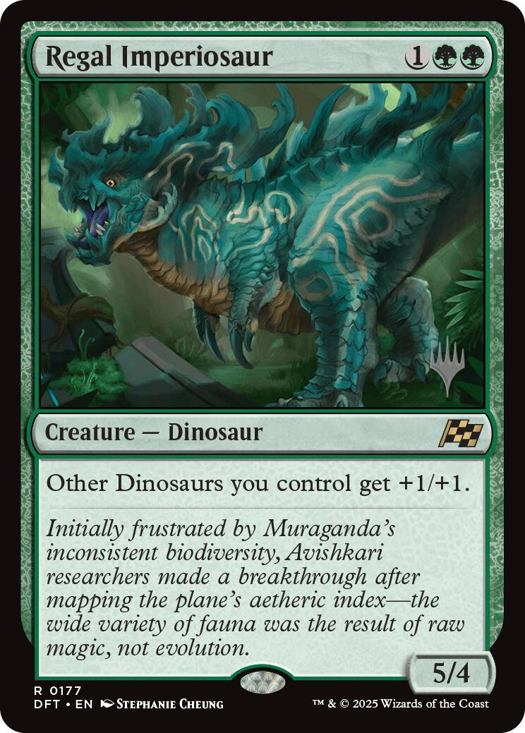 Regal Imperiosaur (Promo Pack) [Aetherdrift Promos] | Good Games North