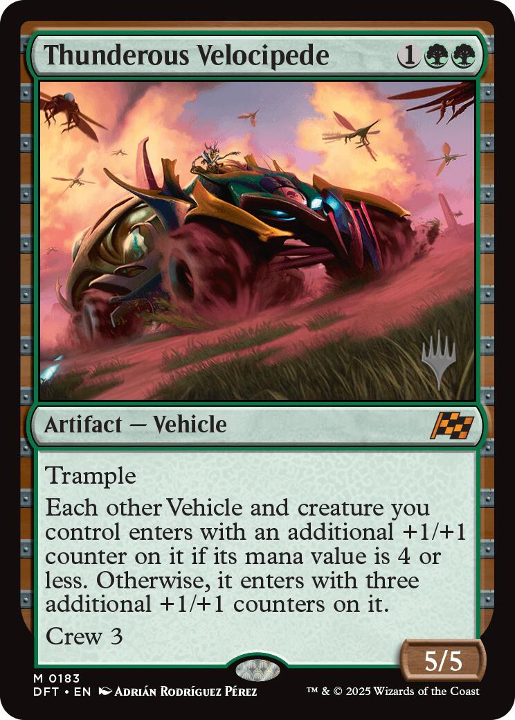 Thunderous Velocipede (Promo Pack) [Aetherdrift Promos] | Good Games North