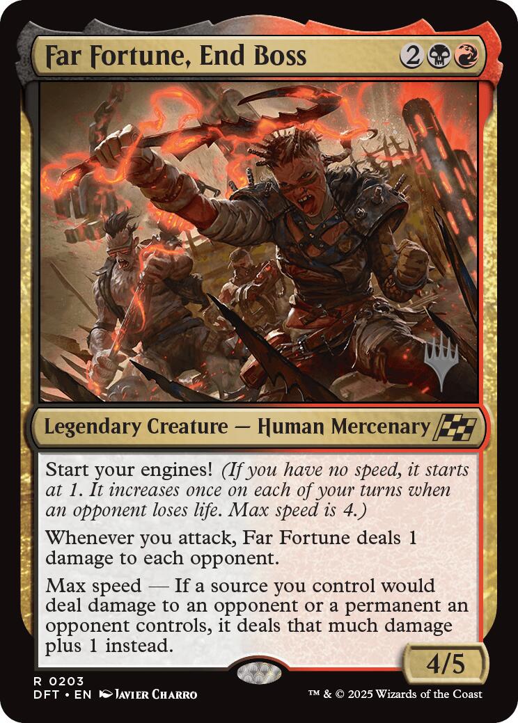 Far fortune, End Boss (Promo Pack) [Aetherdrift Promos] | Good Games North