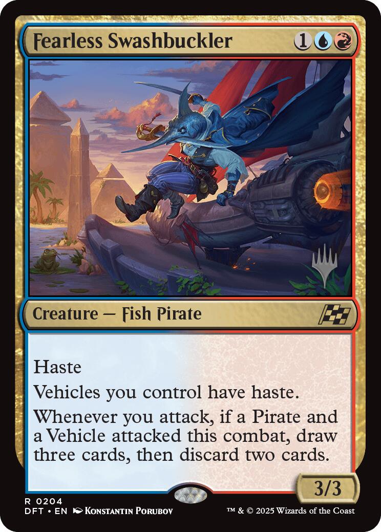 Fearless Swashbuckler (Promo Pack) [Aetherdrift Promos] | Good Games North
