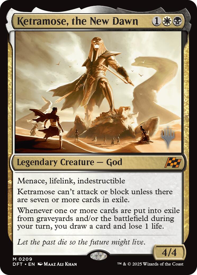 Ketramose, the New Dawn (Promo Pack) [Aetherdrift Promos] | Good Games North