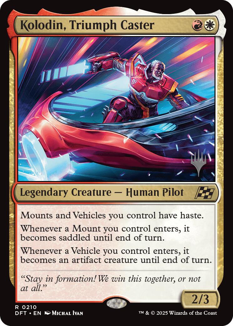 Kolodin, Triumph Caster (Promo Pack) [Aetherdrift Promos] | Good Games North