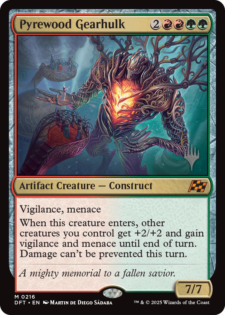 Pyrewood Gearhulk (Promo Pack) [Aetherdrift Promos] | Good Games North