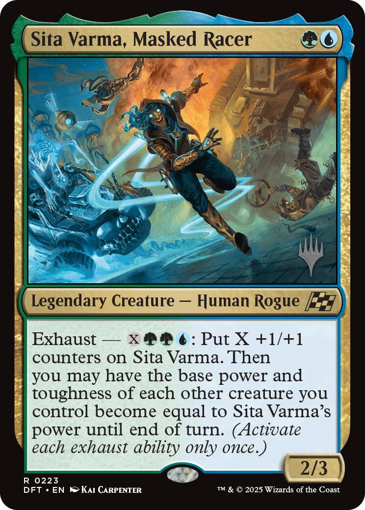 Sita Varma, Masked Racer (Promo Pack) [Aetherdrift Promos] | Good Games North