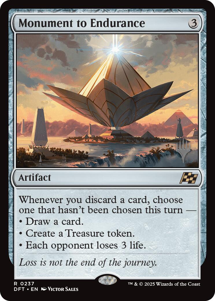 Monument to Endurance (Promo Pack) [Aetherdrift Promos] | Good Games North
