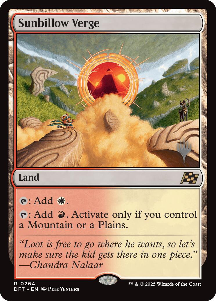 Sunbillow Verge (Promo Pack) [Aetherdrift Promos] | Good Games North