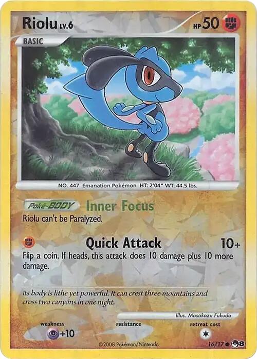 Riolu (016/017) (Cracked Ice Holo) [Miscellaneous Cards] | Good Games North