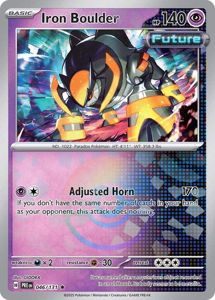 Iron Boulder (046/131) (Poke Ball Pattern) [Scarlet & Violet: Prismatic Evolutions] | Good Games North
