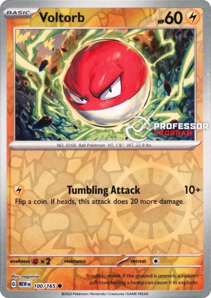 Voltorb (100/165) [Professor Program Promos] | Good Games North